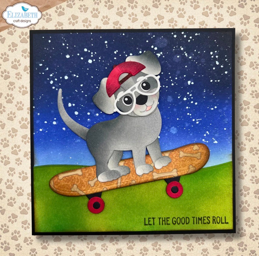 Elizabeth Craft Designs - Steel Cutting Dies - Skateboard