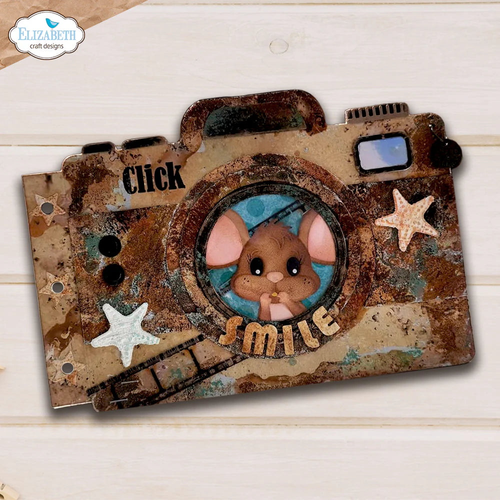 Elizabeth Craft Designs - Steel Cutting Dies - Camera and Suitcase Build-a-Book
