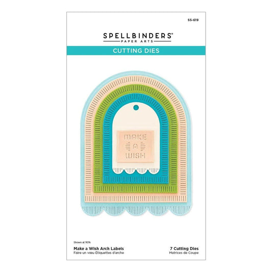 Spellbinders - Cutting Dies - Make A Wish Arch Labels