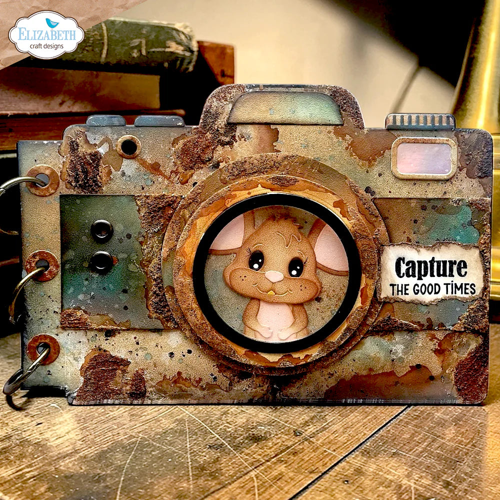 Elizabeth Craft Designs - Steel Cutting Dies - Camera and Suitcase Build-a-Book