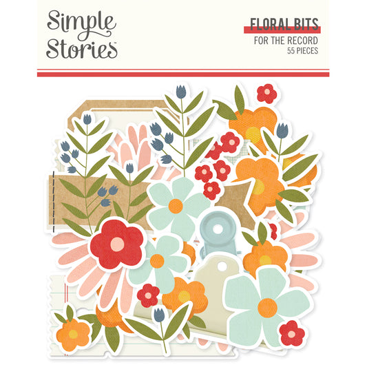 Simple Stories - Floral Bits - For The Record
