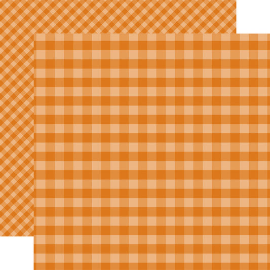Echo Park - Dots & Stripes - Orange Gingham