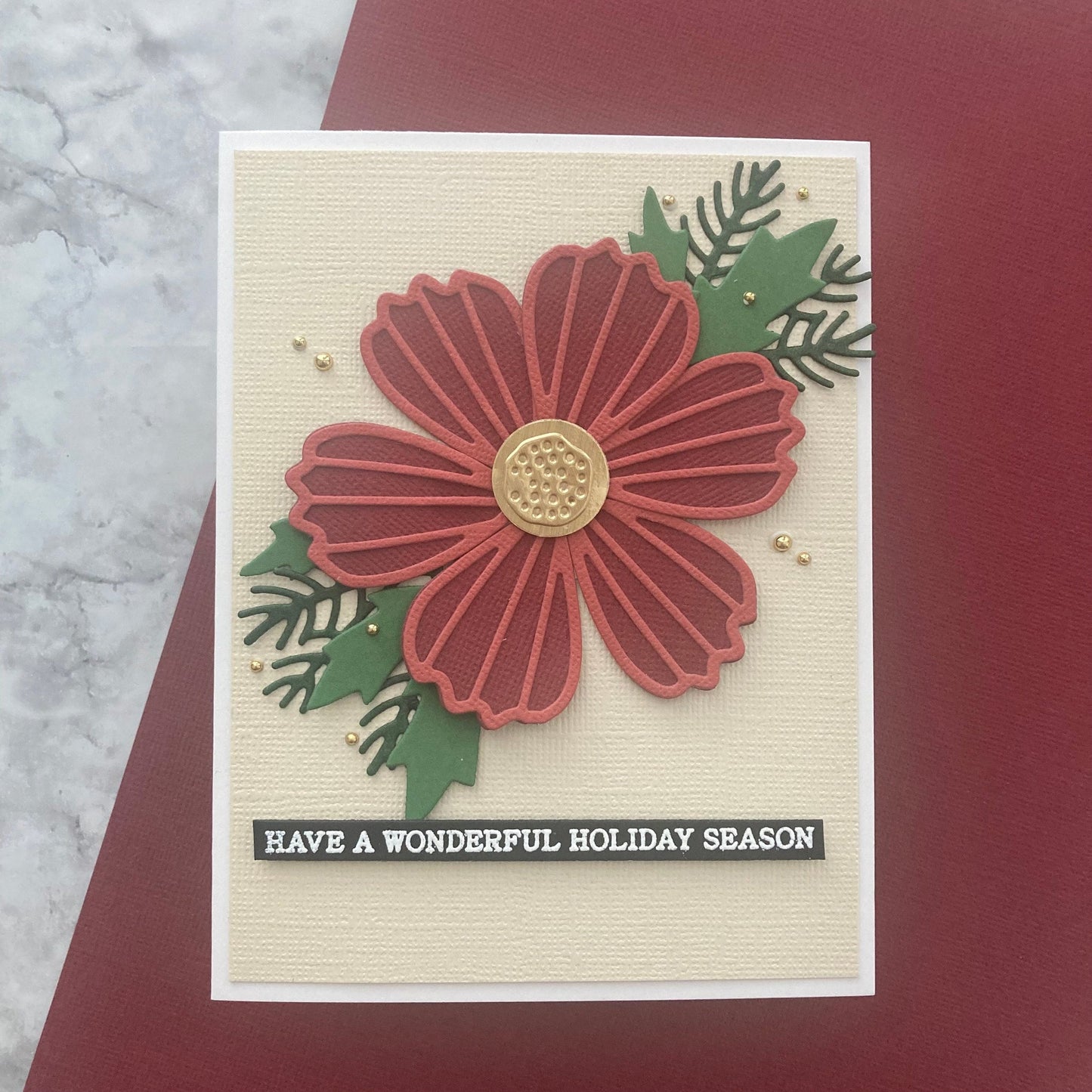 Encore 12x12 Cardstock - Canvas - Red Wine
