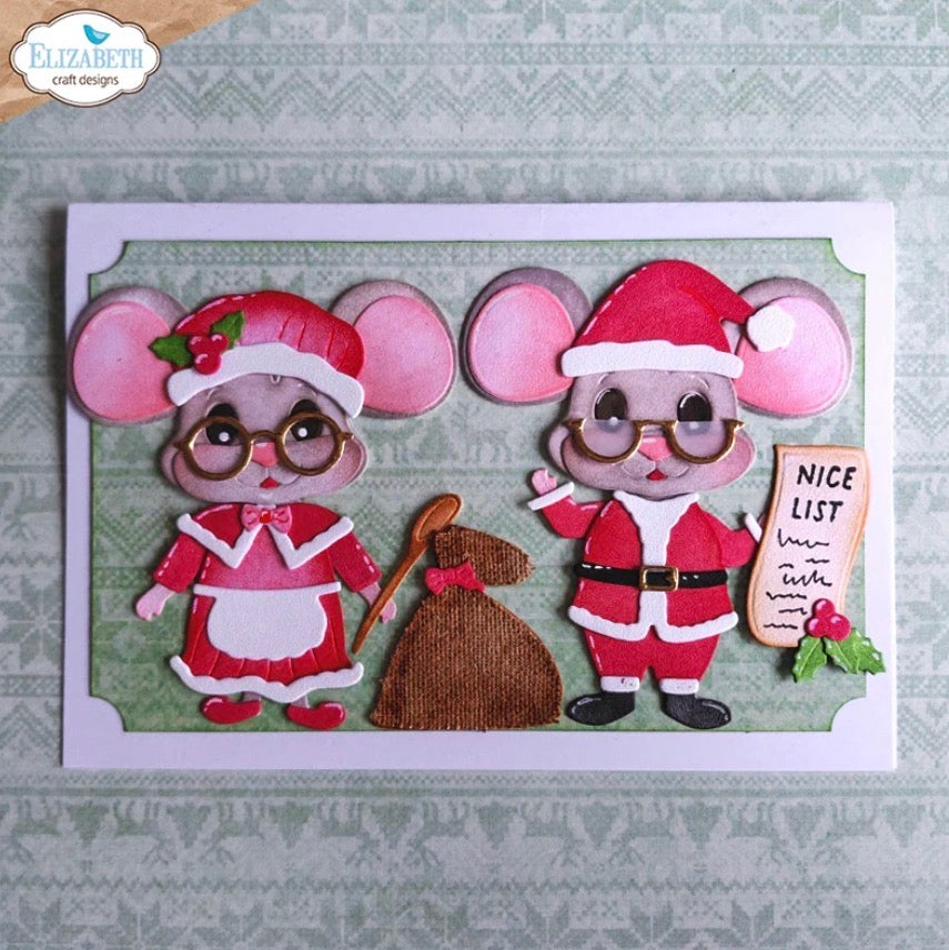 Elizabeth Craft Designs - Clear Stamps - Snuggle Season Sentiments