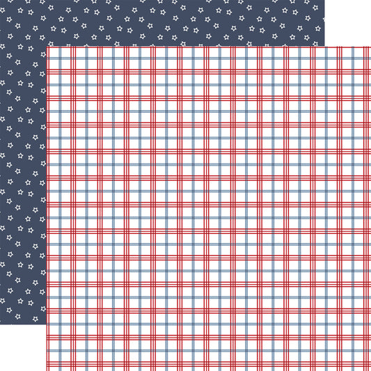 Echo Park - All American - Patriotic Plaid