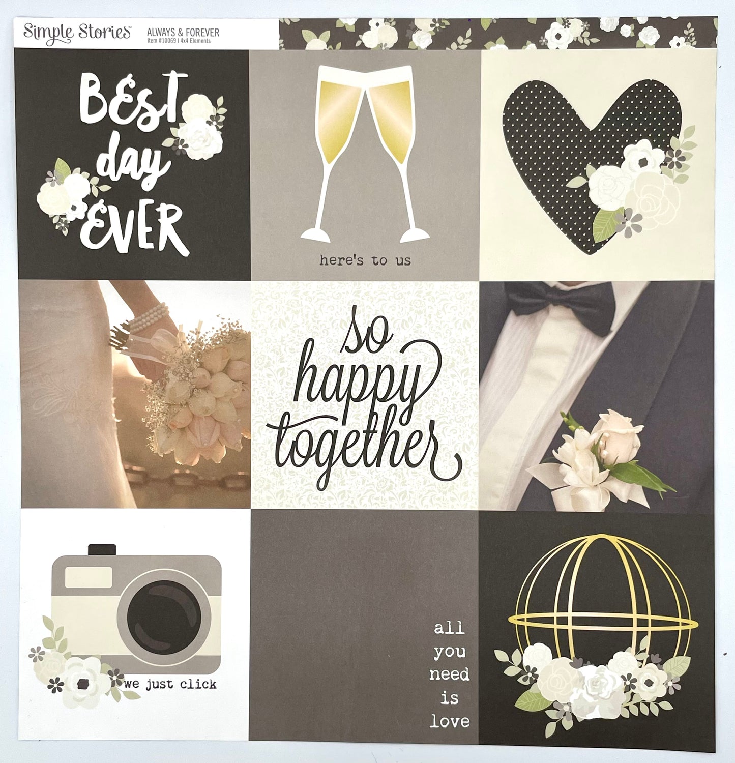 Simple Stories - Always & Forever - 4x4 Elements