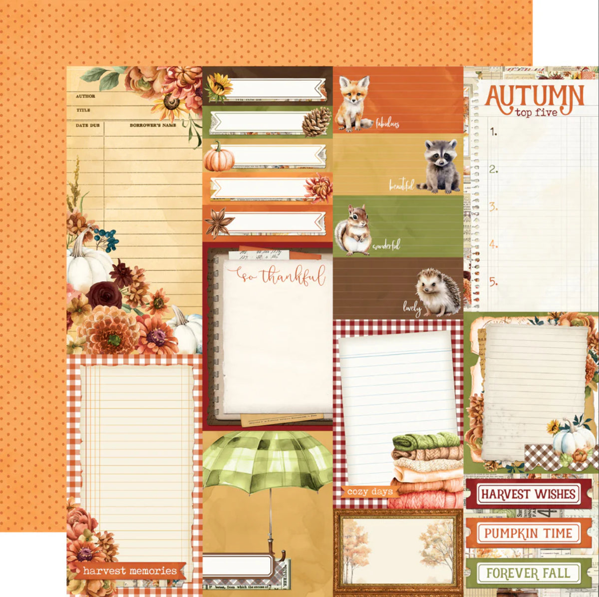 Simple Stories - Simple Vintage Autumn Breeze - Journal Elements