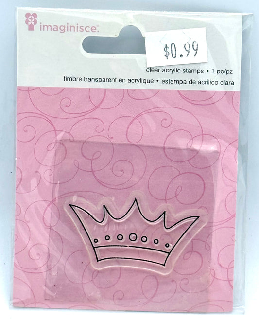 Imaginisce - Clear Acrylic Stamps - Crown