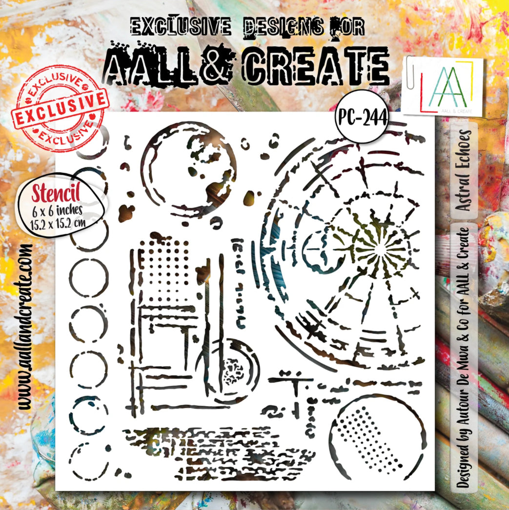 AALL & Create - 6x6 Stencil - Astral Echos