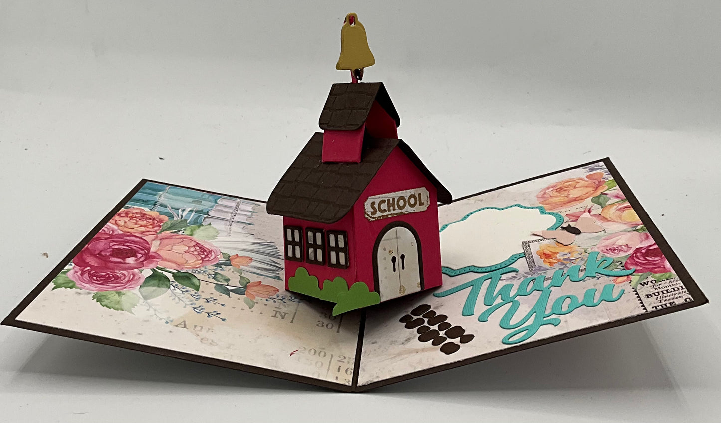 Scrapp’n Savvy- Card Kits- Thank You School House Pop-Up