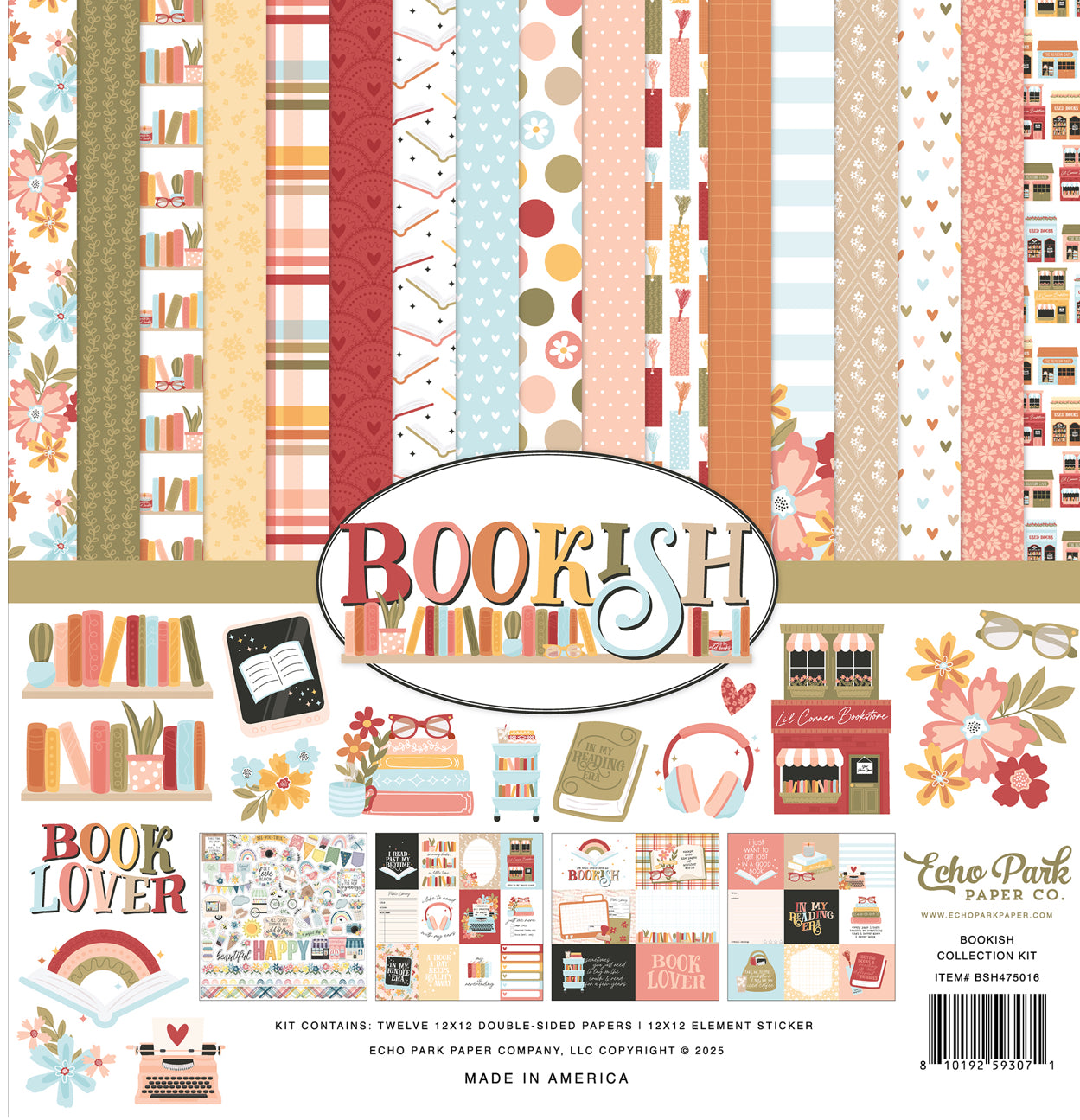 Echo Park - Bookish - 12x12 Collection Kit