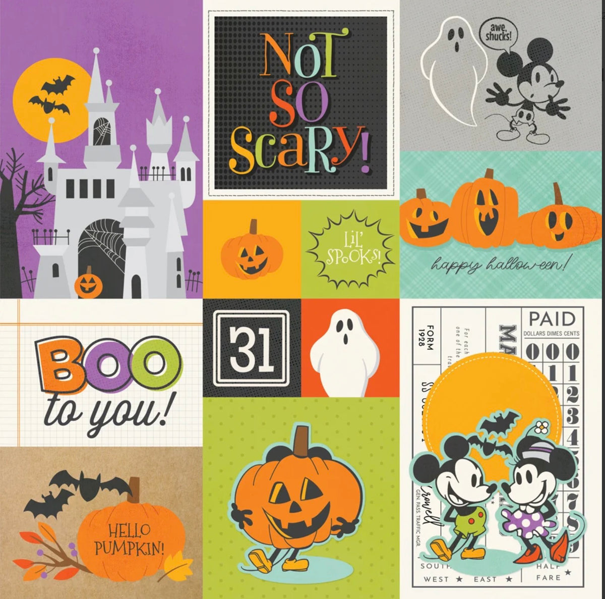 Simple Stories - Say Cheese Classic Mouse Halloween - Combo Elements