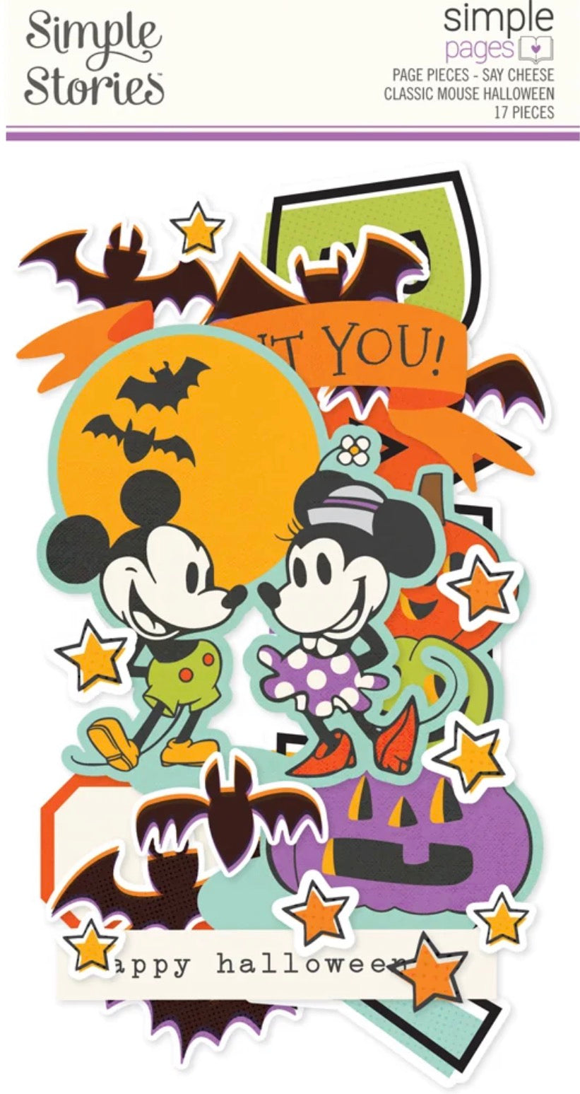 Simple Stories - Page Pieces - Say Cheese Classic Mouse Halloween