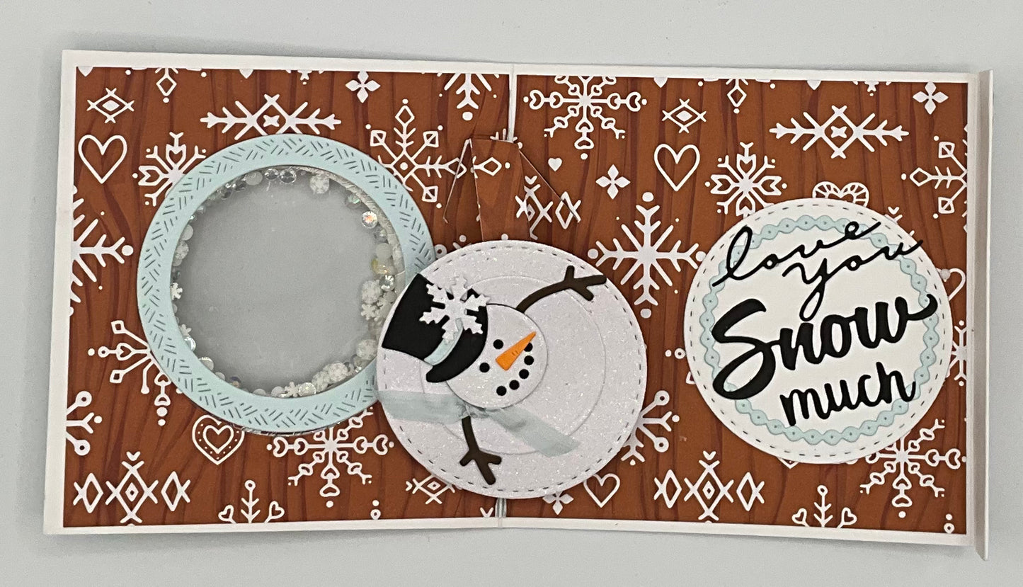 Scrapp’n Savvy- Card Kits - Love You Snow Much Snowman Pop-Up