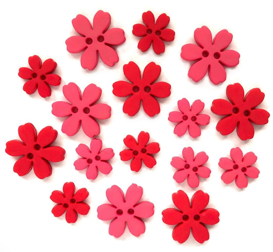 Buttons Galore & More - Flower Power Collection - Poppy