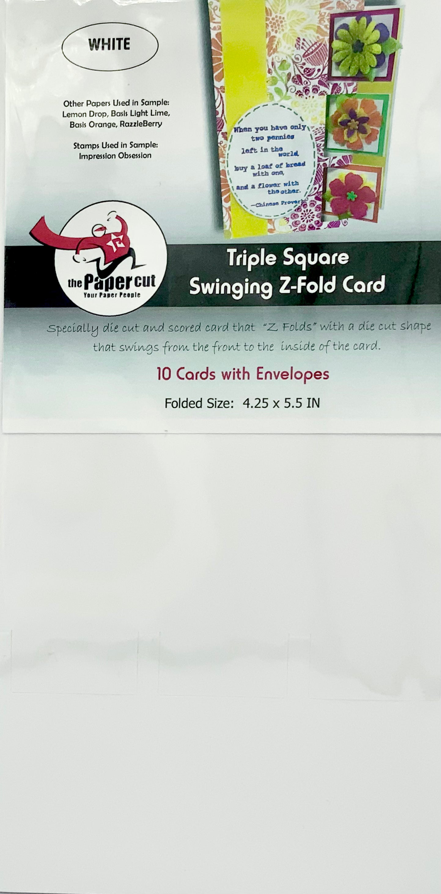 The Papercut - Triple Square Swinging Z Fold Cards