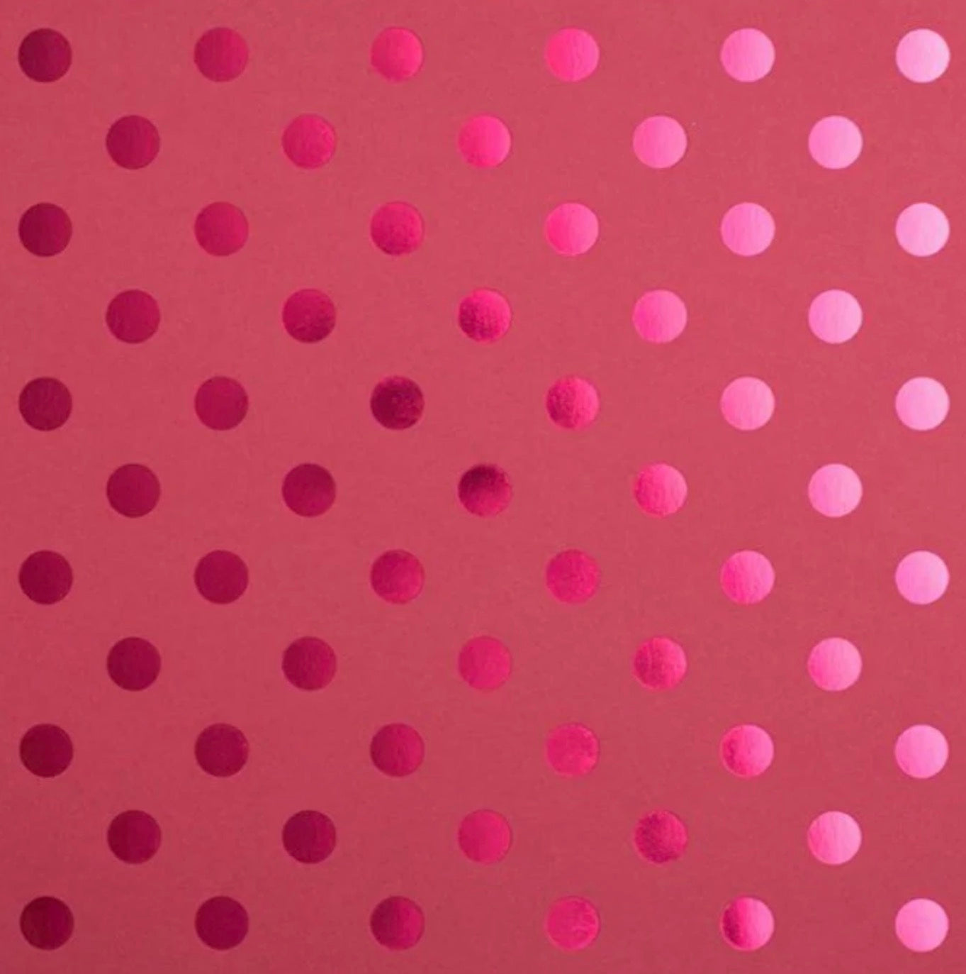 Bazzill Basics - 12x12 Foil Dots - Lollipop