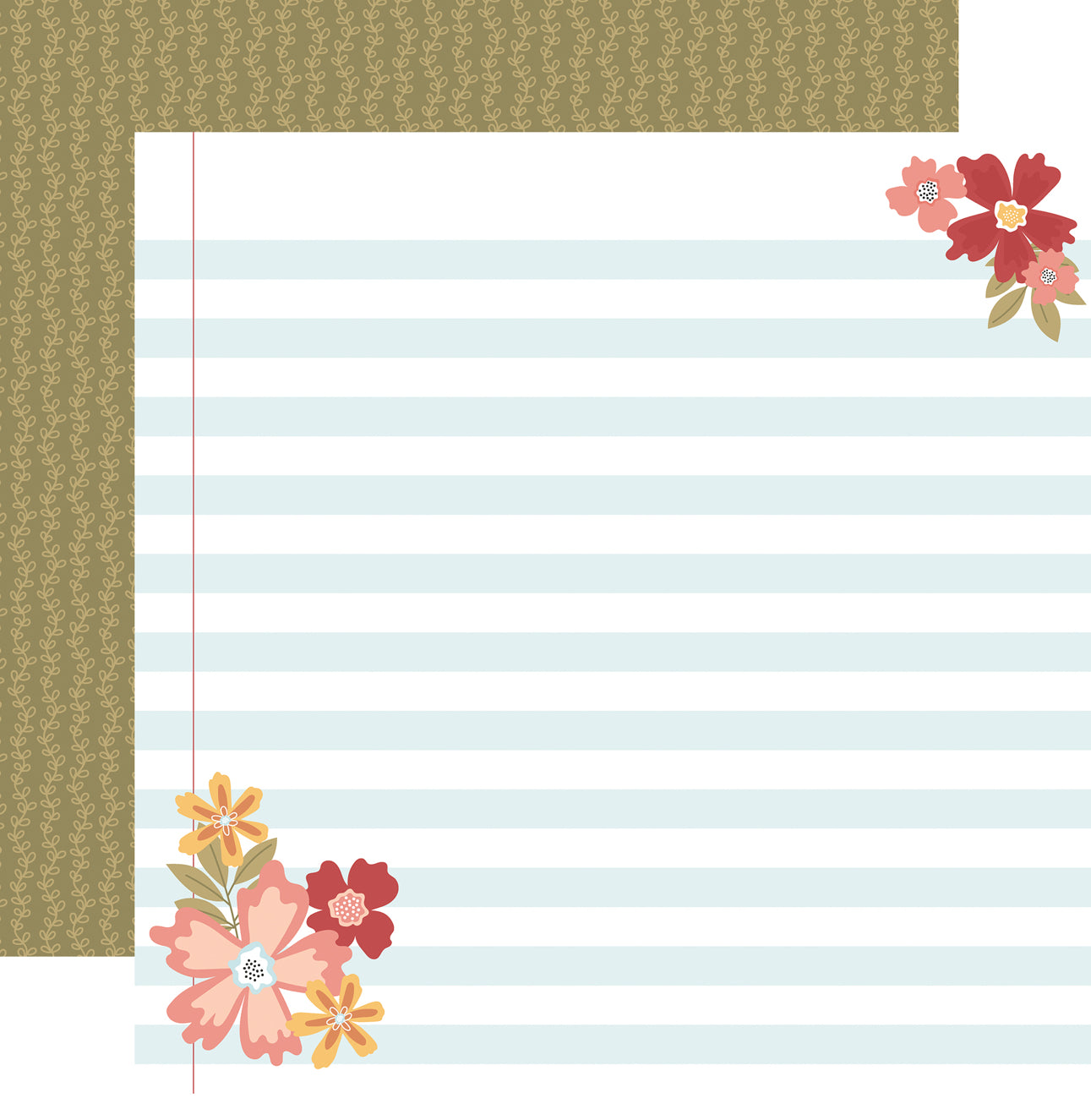 Echo Park - Bookish - Lined Paper Layout