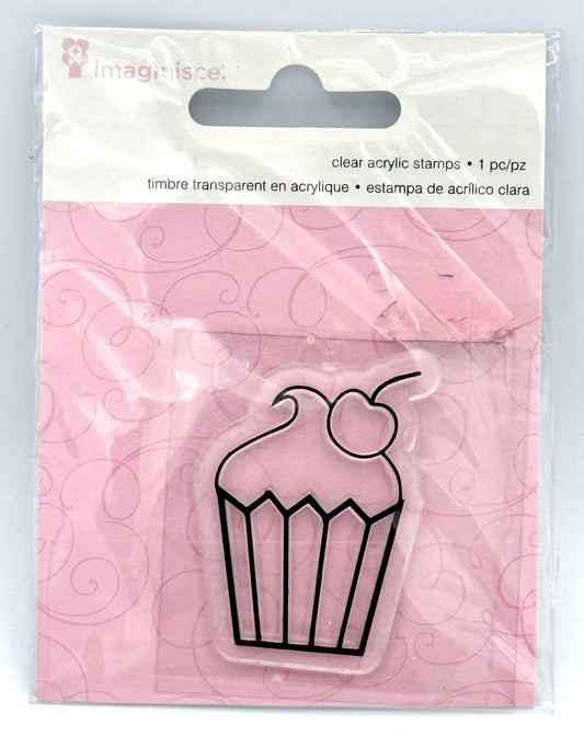 Imaginisce - Clear Acrylic Stamps - Cupcake