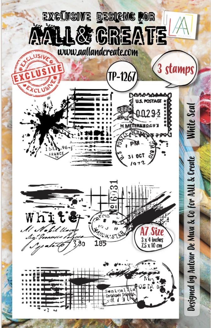 AALL & Create - Polymer Clear Stamp Set - White Seal