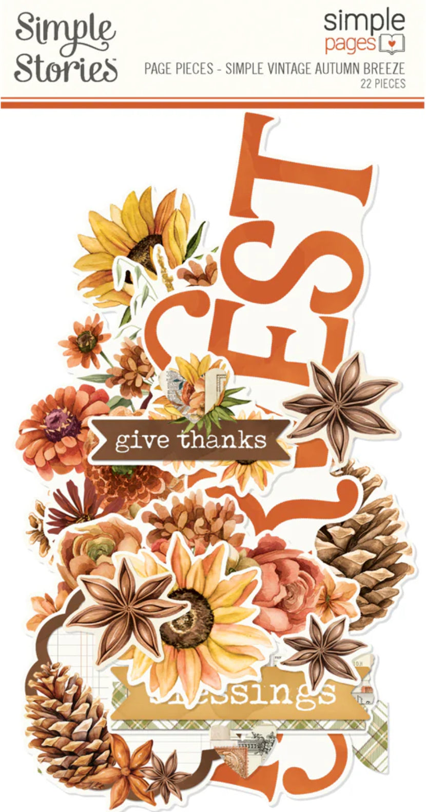 Simple Stories - Simple Vintage Autumn Breeze - Page Pieces