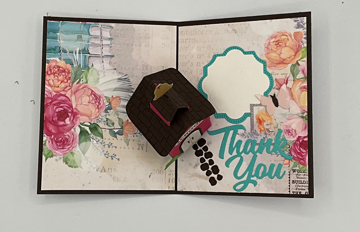 Scrapp’n Savvy- Card Kits- Thank You School House Pop-Up