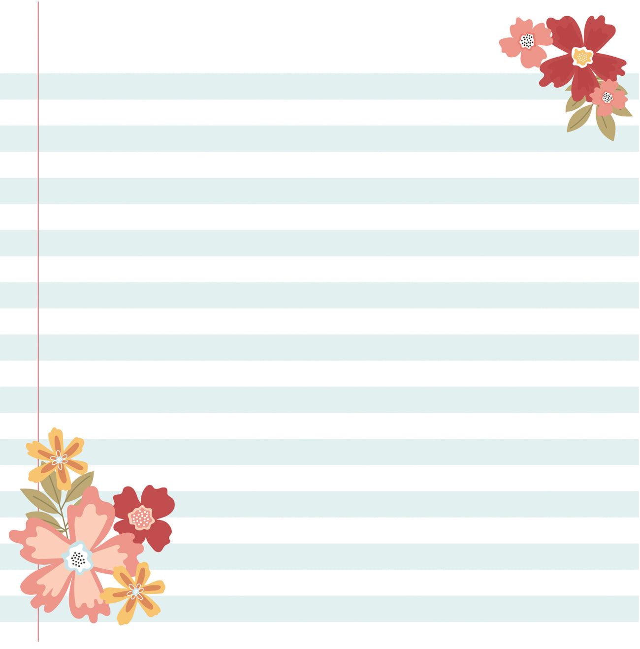 Echo Park - Bookish - Lined Paper Layout