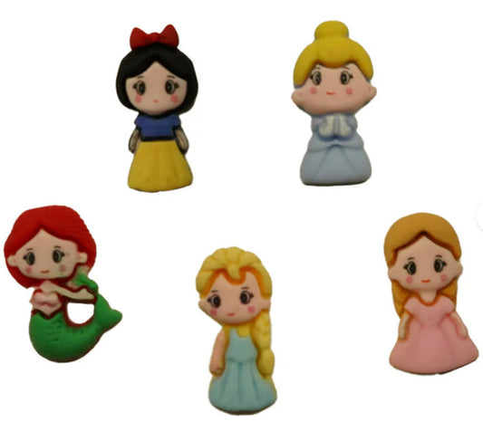 Buttons Galore & More - Flatbackz - Princesses