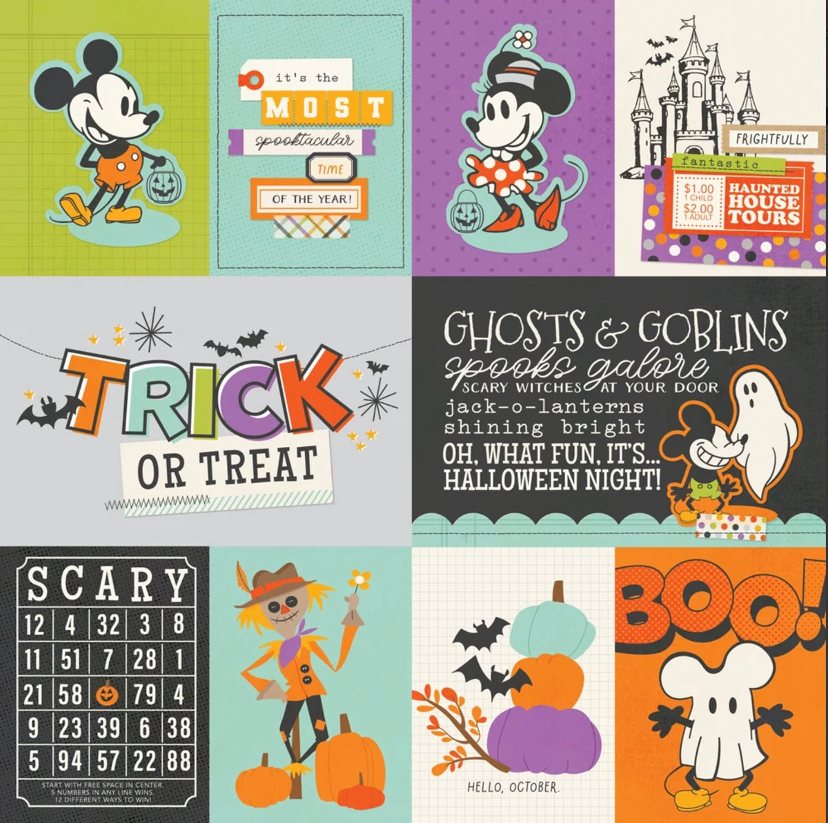 Simple Stories - Say Cheese Classic Mouse Halloween - 3x4/4x6 Elements