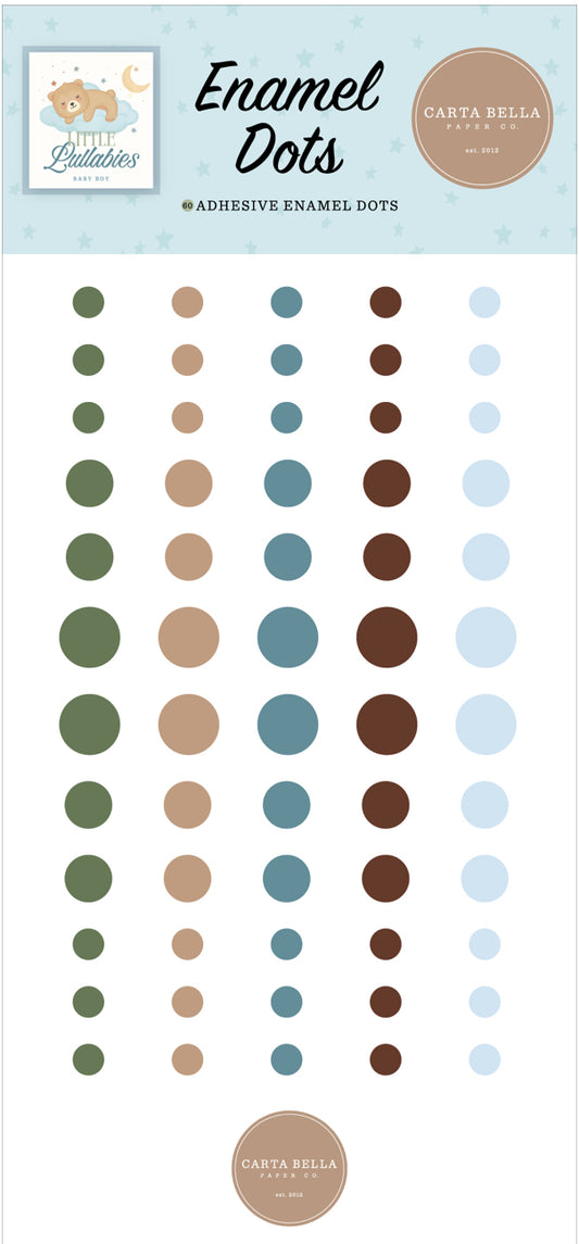Carta Bella - Little Lullabies Baby Boy - Enamel Dots