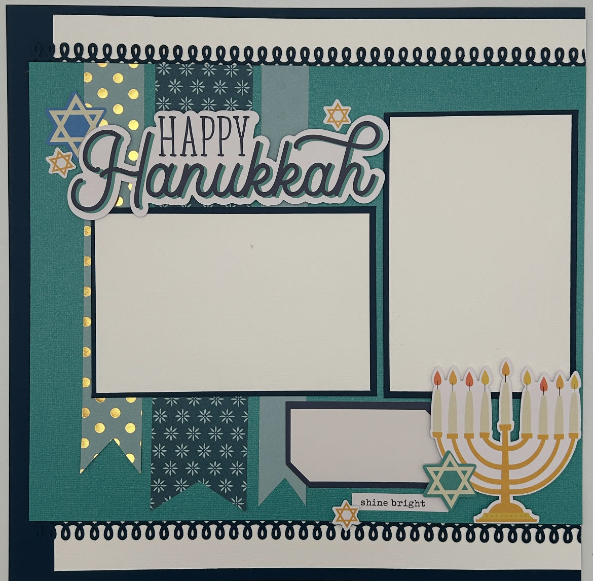 Happy Hanukkah 12x12 Layout