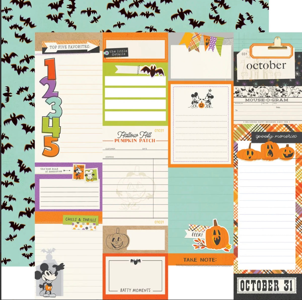 Simple Stories - Say Cheese Classic Mouse Halloween - Journal Elements