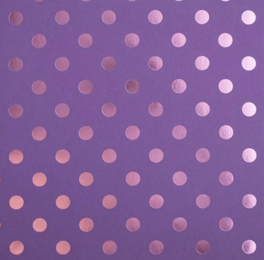 Bazzill Basics - 12x12 Foil Dots - Gummy Bear