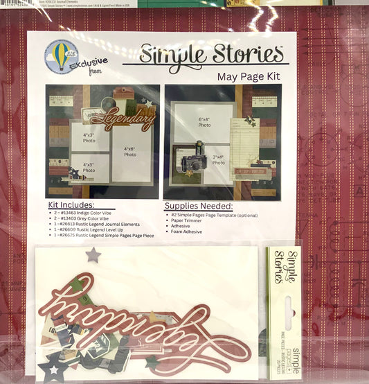 Simple Stories - AIR Exclusive Page Kit - Rustic Legend