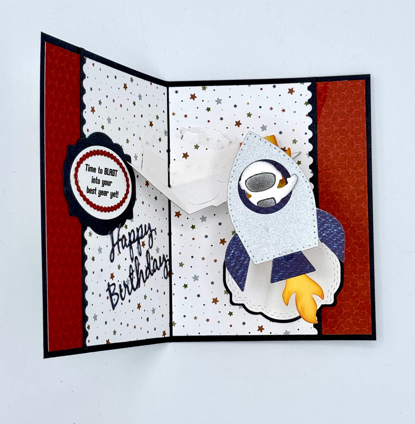 Scrapp’n Savvy - Card Kits - Blast Off Birthday Card
