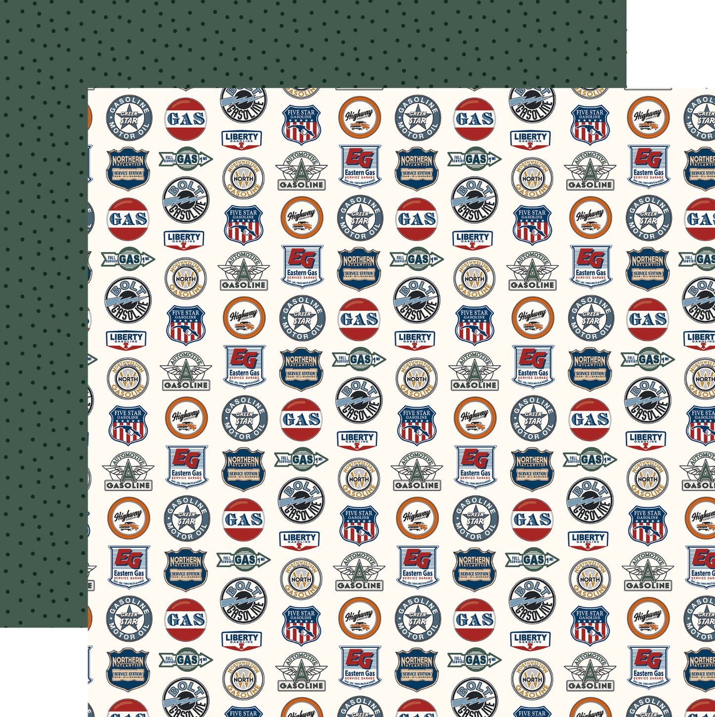 Carta Bella - Cars - Gasoline Road Signs