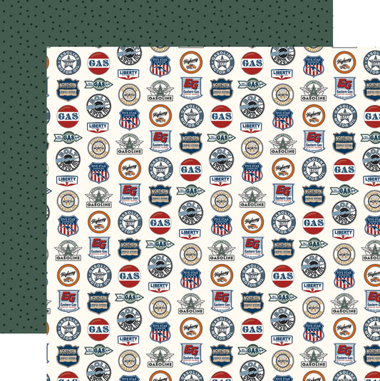 Carta Bella - Cars - Gasoline Road Signs