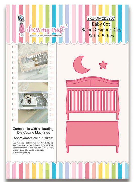 Dress My Craft - Basic Designer Dies - Baby Cot
