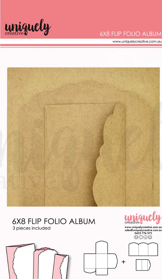 Uniquely Creative - 6x8 Flip Folio Album - Kraft