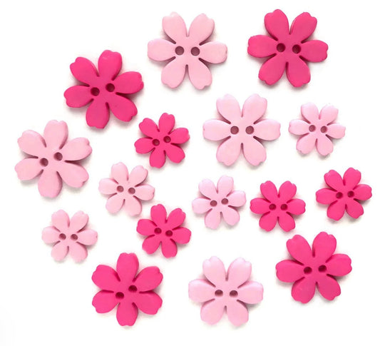Buttons Galore & More - Flower Power Collection - Hibiscus