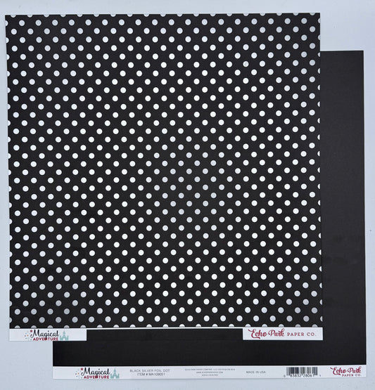 Echo Park - Magical Adventure - Black Silver Foil Dot