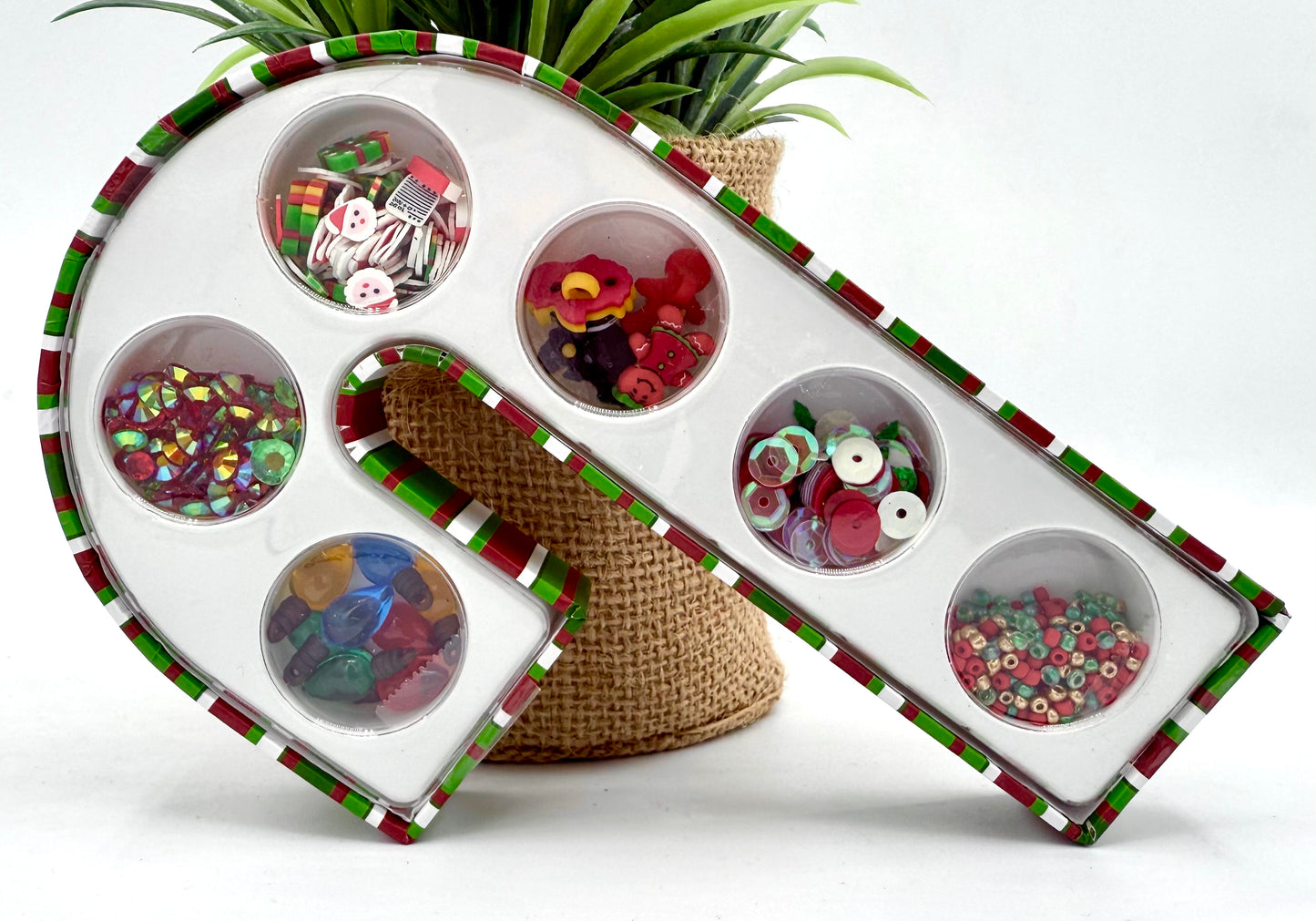 Buttons Galore & More - Candy Cane Assorted Gift Box