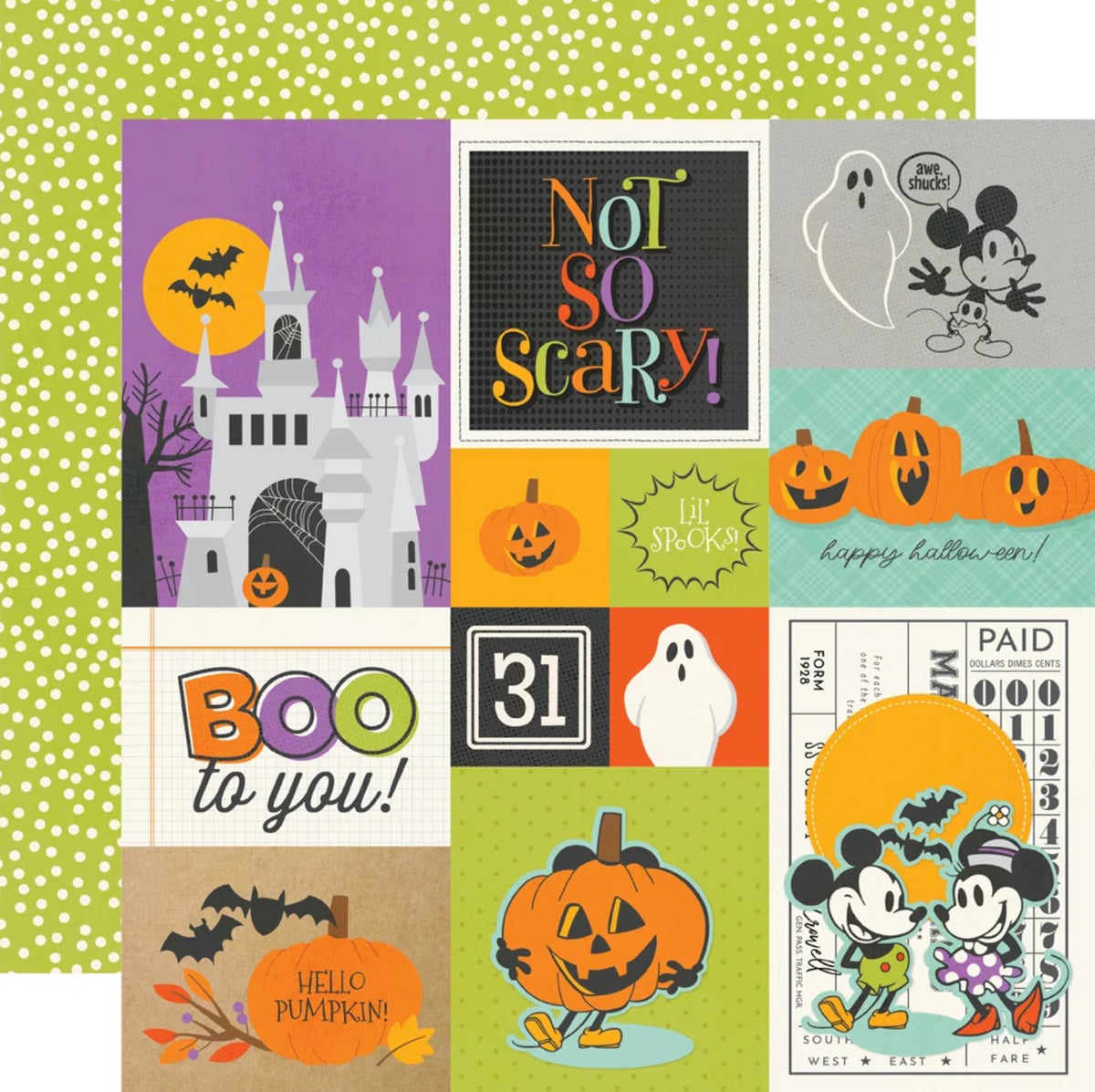 Simple Stories - Say Cheese Classic Mouse Halloween - Combo Elements