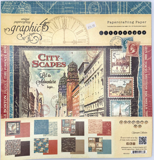 Graphic 45 - Collection Kit - Cityscapes