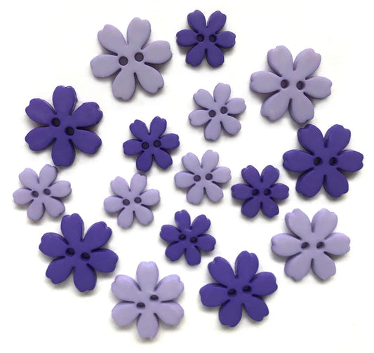 Buttons Galore & More - Flower Power Collection - Iris