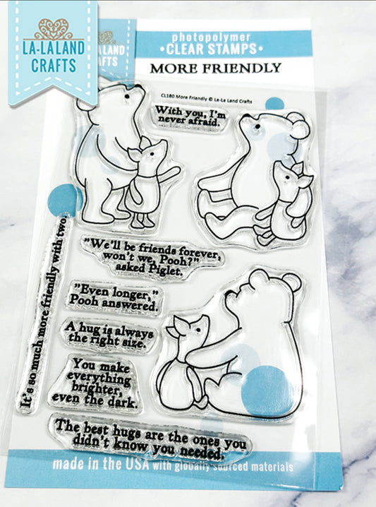 La-la Land Crafts - Clear Stamps - More Friendly