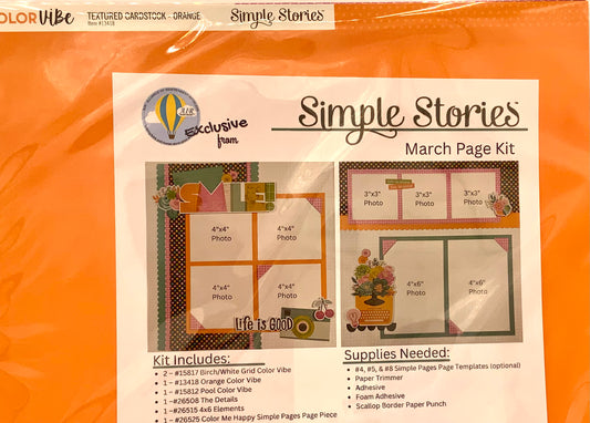 Simple Stories - AIR Exclusive Page Kit - Color Me Happy