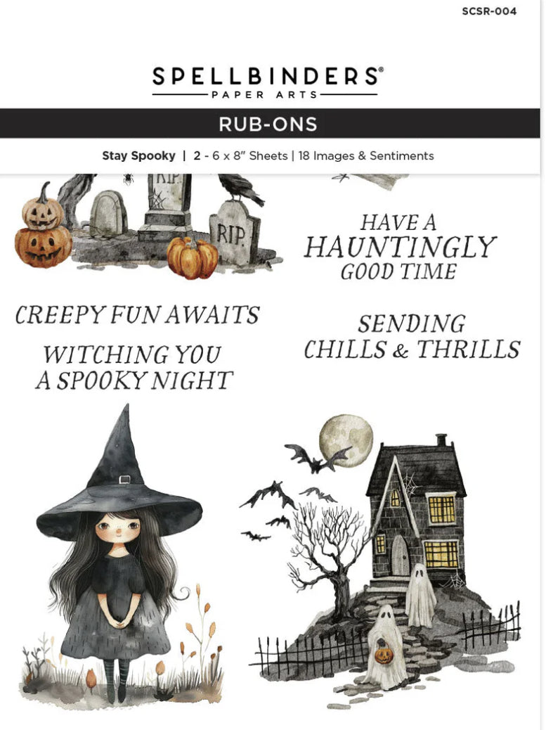 Spellbinders - Rub-Ons - Stay Spooky