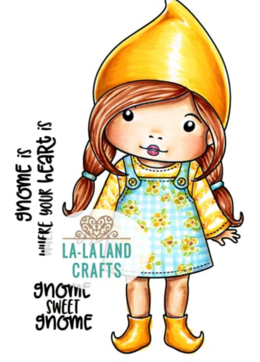 La-La Land Crafts - Rubber Stamps - Gnome Marci