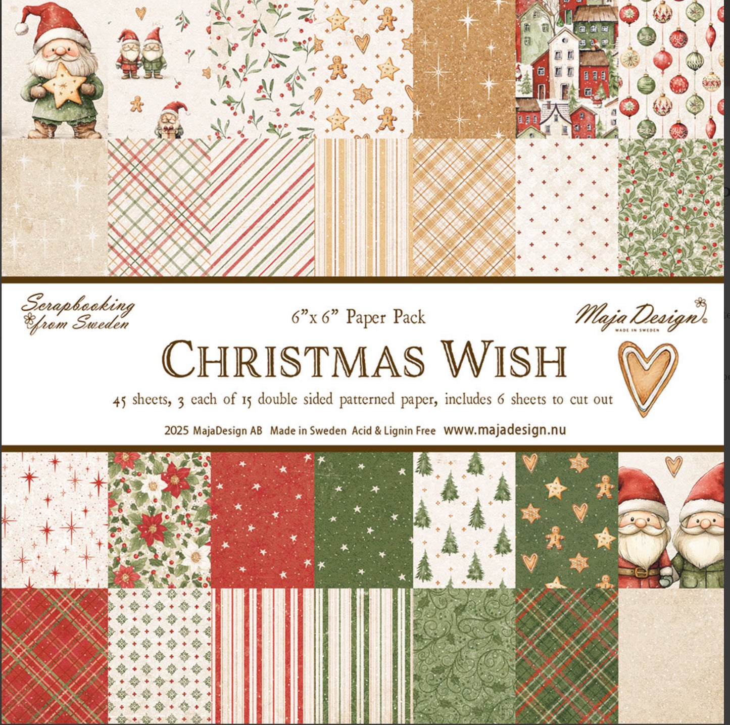Maja Design - 6x6 Paper Pack - Christmas Wish
